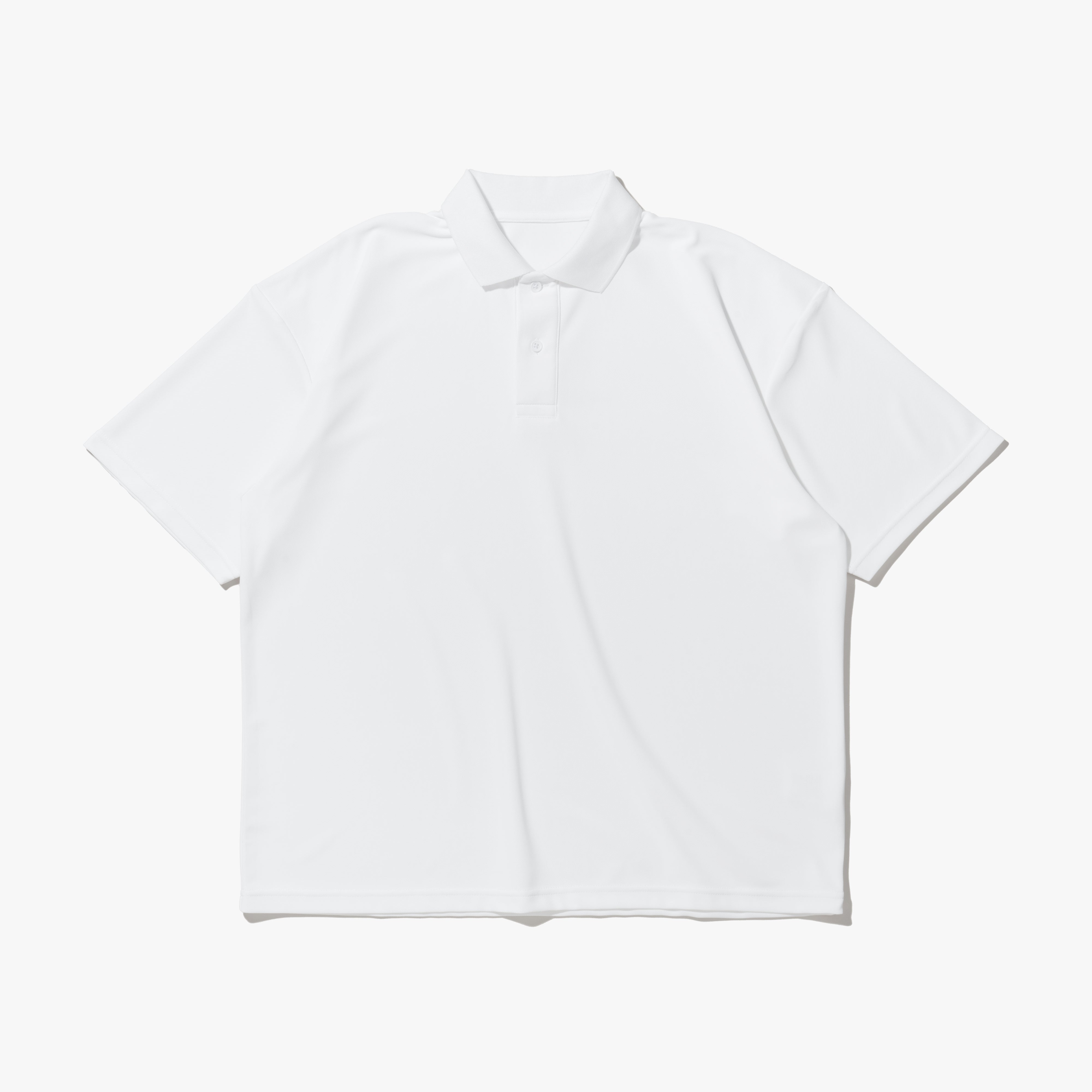 MIEZ KANO-KO OVER SIZE POLO S/S SHIRTS - White / XS